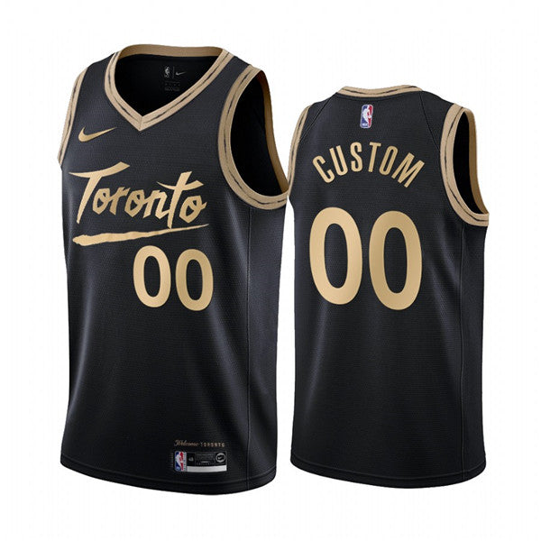Custom Toronto Raptors black City Edition jersey