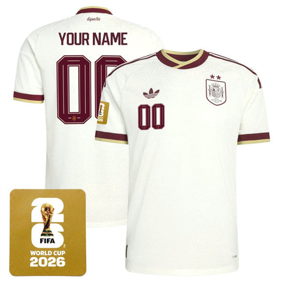 Custom Spain National Team Away jersey