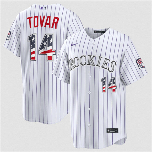 Ezequiel Tovar Colorado Rockies white Home jersey