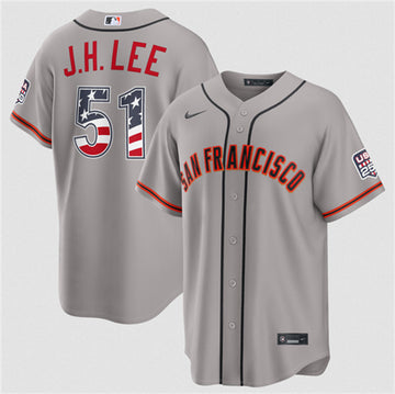 Jung Hoo Lee San Francisco Giants gray jersey