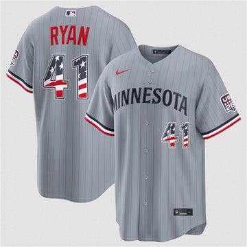 Joe Ryan Minnesota Twins gray jersey
