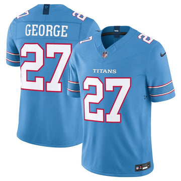 Eddie George Tennessee Titans blue Vapor jersey