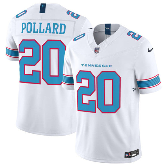 Tony Pollard Tennessee Titans white Vapor jersey