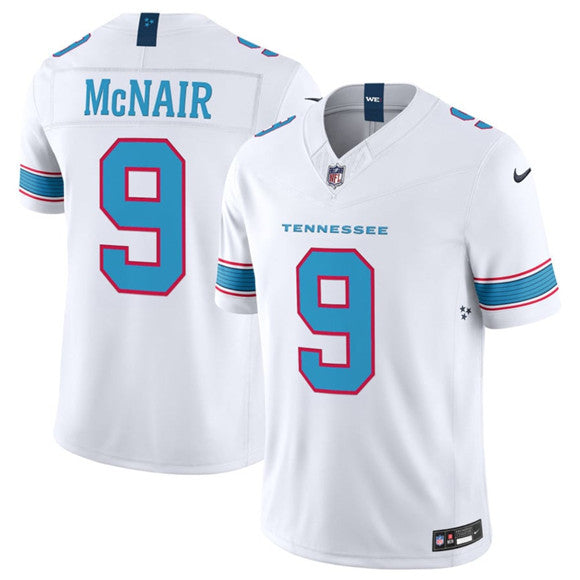 Steve McNair Tennessee Titans white Vapor jersey