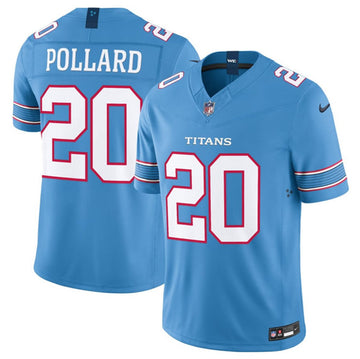 Tony Pollard Tennessee Titans blue Vapor jersey