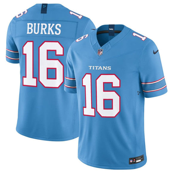 Treylon Burks Tennessee Titans blue Vapor jersey