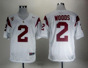 Robert Woods USC Trojans white jersey
