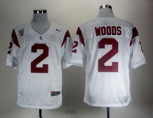 Robert Woods USC Trojans white jersey