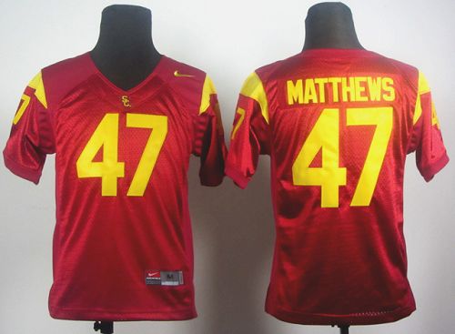 Clay Matthews USC Trojans red jersey