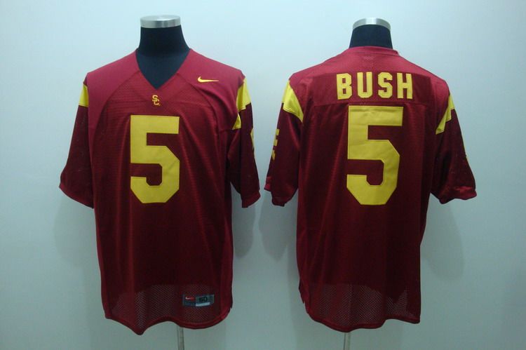 Reggie Bush USC Trojans red jersey
