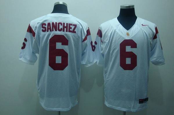 Mark Sanchez USC Trojans white jersey