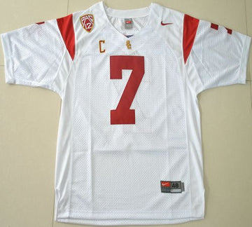 Matt Barkley USC Trojans white jersey