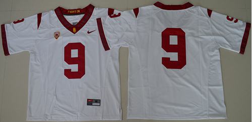 JuJu Smith-Schuster USC Trojans white jersey