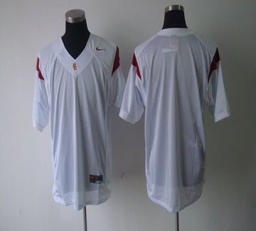 Custom USC Trojans white jersey
