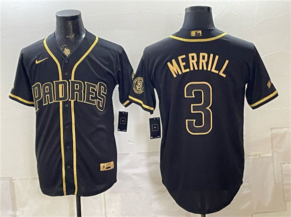 Jackson Merrill San Diego Padres black jersey
