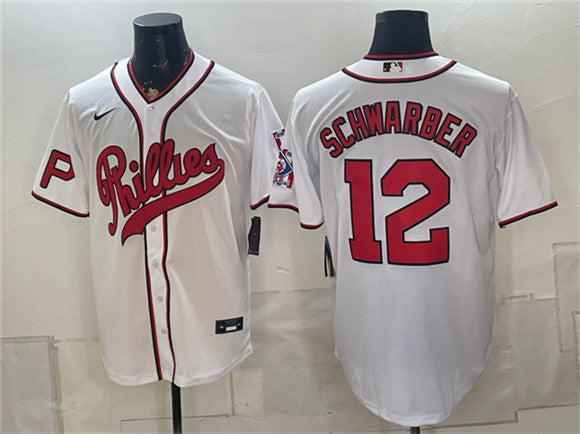 Kyle Schwarber Philadelphia Phillies white jersey
