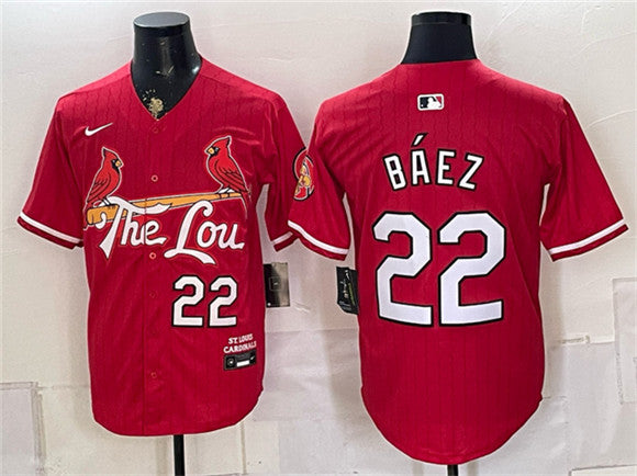 Joshua Báez St. Louis Cardinals red City Connect jersey