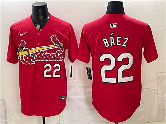 Joshua Báez St. Louis Cardinals red Limited jersey