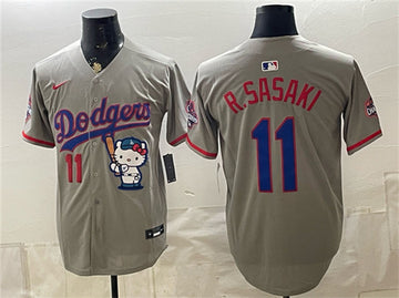 Roki Sasaki Los Angeles Dodgers gray jersey