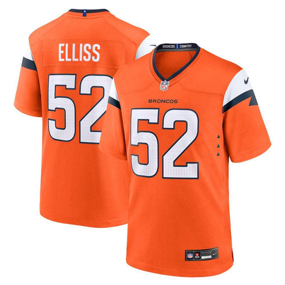 Jonah Elliss Denver Broncos orange Vapor jersey