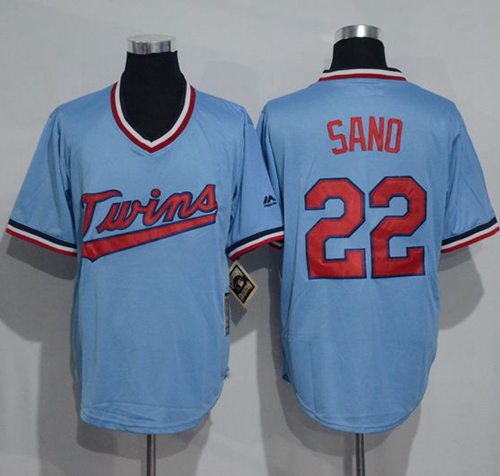 Miguel Sano Minnesota Twins blue Throwback jersey