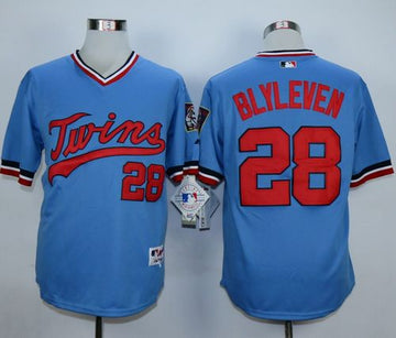 Bert Blyleven Minnesota Twins blue jersey