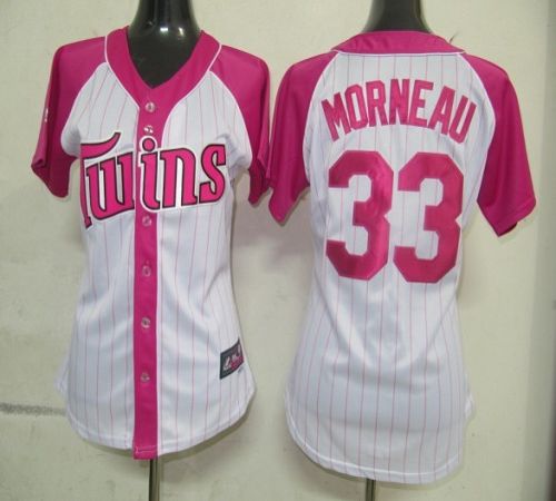 Justin Morneau Minnesota Twins white-pink Fashion jersey