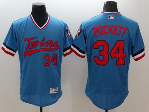 Kirby Puckett Minnesota Twins blue Authentic jersey