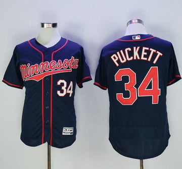 Kirby Puckett Minnesota Twins navy Authentic jersey