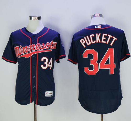 Kirby Puckett Minnesota Twins navy Authentic jersey