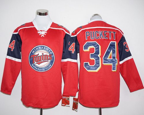 Kirby Puckett Minnesota Twins red jersey