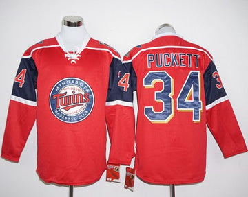 Kirby Puckett Minnesota Twins red jersey