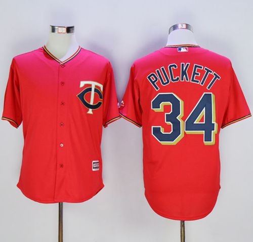 Kirby Puckett Minnesota Twins red jersey