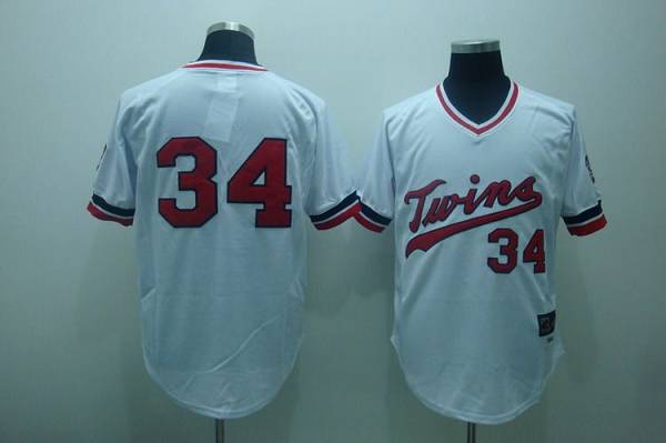 Kirby Puckett Minnesota Twins white Throwback jersey
