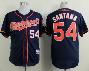 Ervin Santana Minnesota Twins navy Alternate jersey