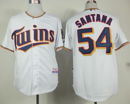 Ervin Santana Minnesota Twins white Home jersey