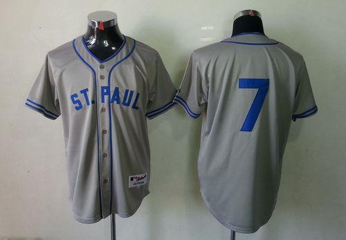 Joe Mauer Minnesota Twins grey jersey