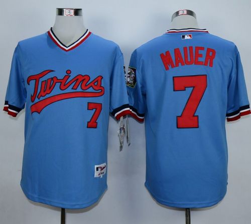 Joe Mauer Minnesota Twins blue jersey