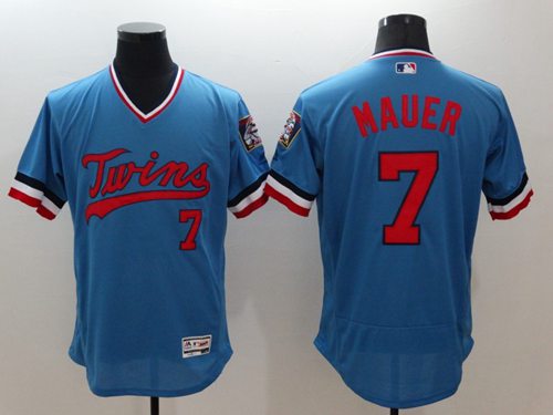 Joe Mauer Minnesota Twins blue Authentic jersey