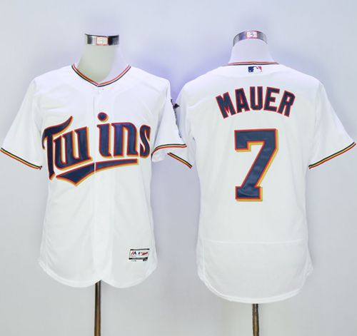 Joe Mauer Minnesota Twins white Authentic jersey