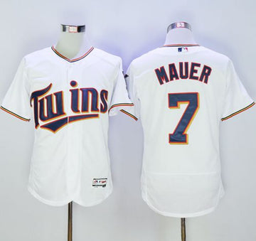Joe Mauer Minnesota Twins white Authentic jersey