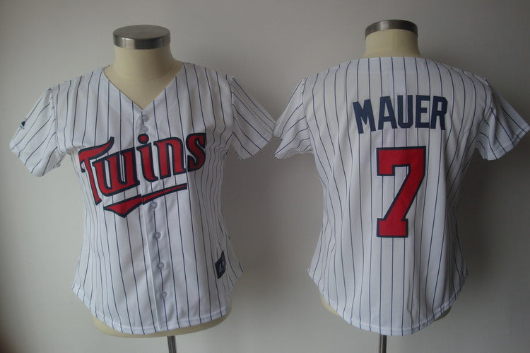 Joe Mauer Minnesota Twins white Fashion jersey