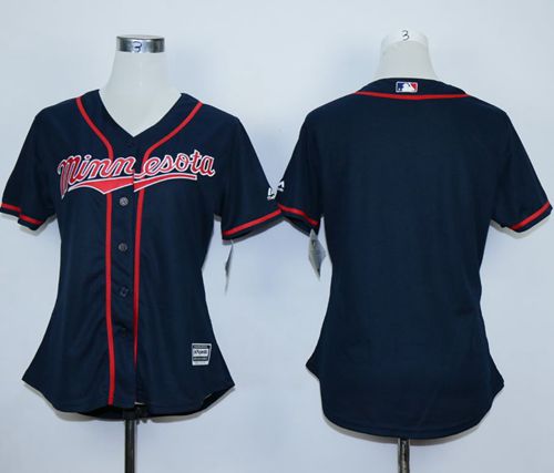 Custom Minnesota Twins navy Alternate jersey