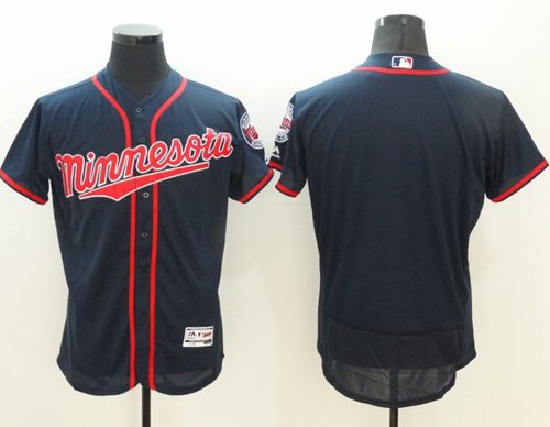 Custom Minnesota Twins navy Authentic jersey