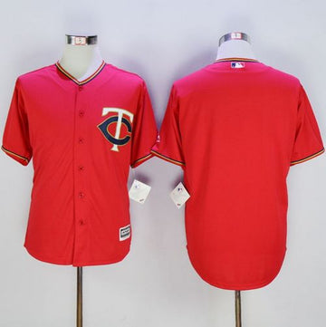 Custom Minnesota Twins red jersey