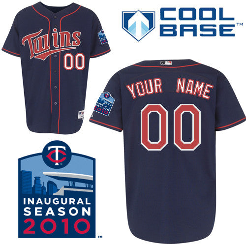 Custom Minnesota Twins blue Authentic jersey