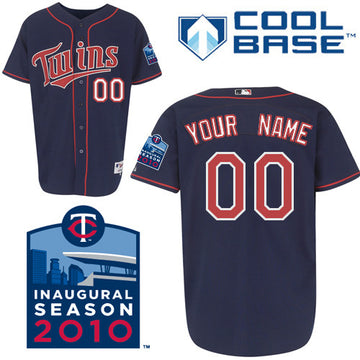 Custom Minnesota Twins blue Authentic jersey