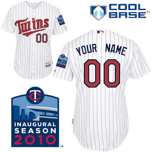 Custom Minnesota Twins white Authentic jersey