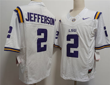 Justin Jefferson F.U.S.E LSU Tigers white jersey