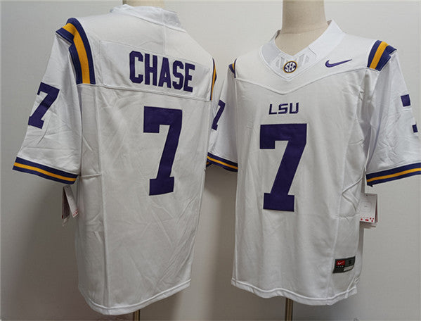 Ja'Marr Chase F.U.S.E LSU Tigers white jersey